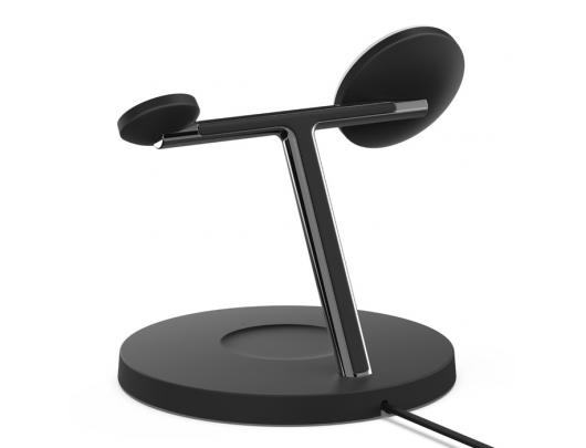 Belaidis įkroviklis Belkin Pro MagSafe 3in1 Wireless Charging Stand + AC Power Adapter BOOST CHARGE Black, 15 W