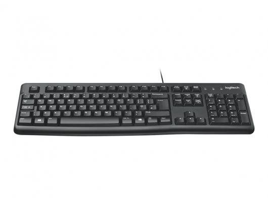 Klaviatūra Logitech K120, laidinė, juoda