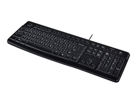 Klaviatūra Logitech K120, laidinė, juoda