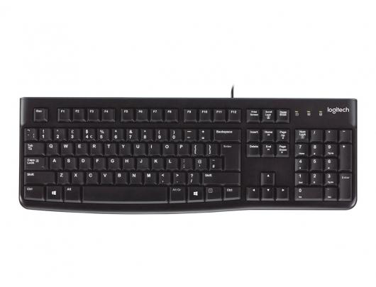 Klaviatūra Logitech K120, laidinė, juoda