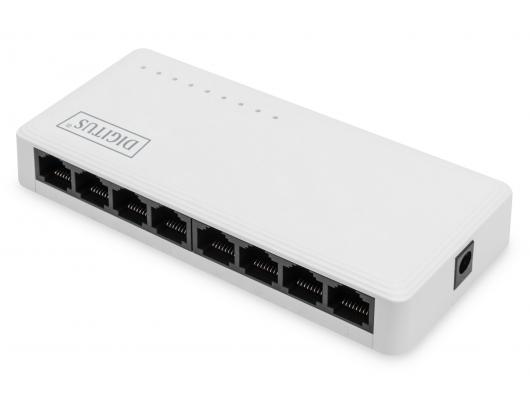 Komutatorius Digitus 8-Port Gigabit Ethernet Switch DN-80064-1 10/100/1000 Mbps (RJ-45), Unmanaged, Desktop
