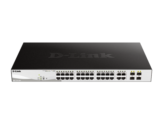 Komutatorius D-Link 28-Port Gigabit Smart Managed PoE Switch DGS-1210-28P Managed L2+, Desktop