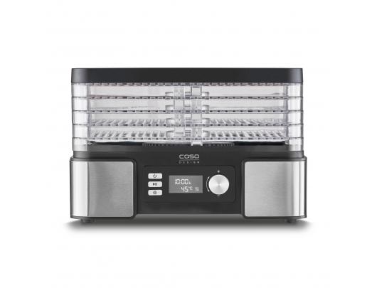 Vaisių džiovyklė Caso Food Dehydrator DH 450 Power 370-450 W, Number of trays 5, Temperature control, Integrated timer, Black/Stainless Steel