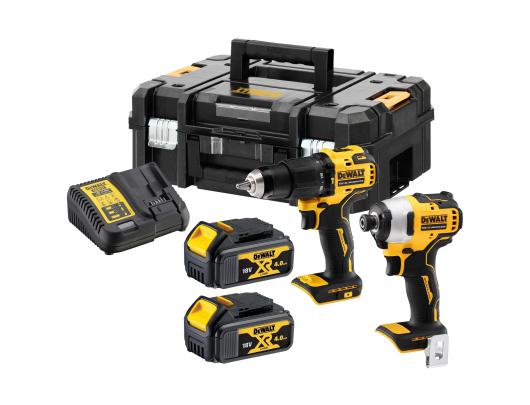 Įrankių rinkinys DEWALT DCK2062M2T-QW 18V XR Brushless Twin Kit - 2 X 4Ah