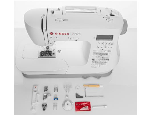 Siuvimo mašina Singer Sewing Machine C7205 Number of stitches 200, Number of buttonholes 8, White