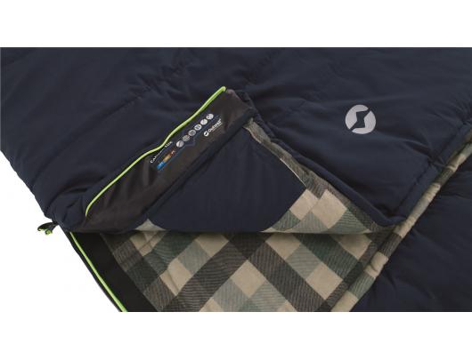Miegmaišis Outwell Camper Lux "L", Sleeping Bag, 235x90 cm, 2 way open - auto lock, L-shape, Deep Blue