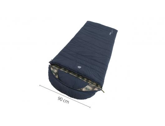 Miegmaišis Outwell Camper Lux "L", Sleeping Bag, 235x90 cm, 2 way open - auto lock, L-shape, Deep Blue