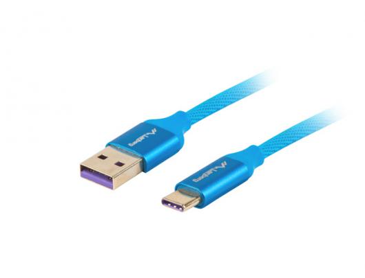 Kabelis Lanberg Cable CA-USBO-21CU-0010-BL USB-A to USB-C, 1 m