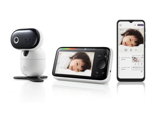 Wi-Fi HD Motorized Video Baby Monitor Motorola PIP1610 HD CONNECT 5.0" Balta/Juoda