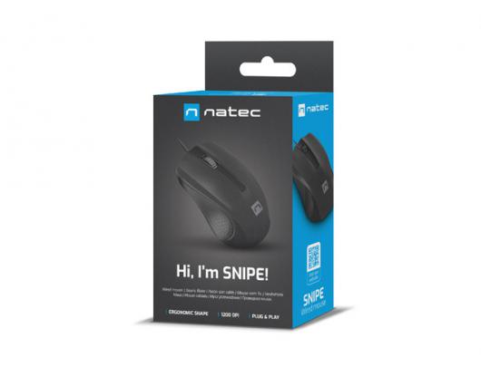 Pelė Natec Mouse Snipe Wired, Black