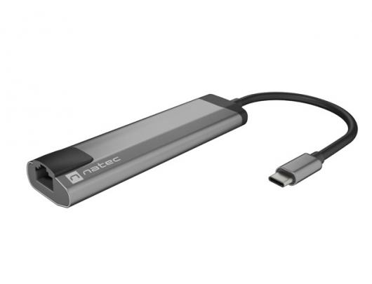 Tinklo adapteris Natec Docking station USB-C Grey