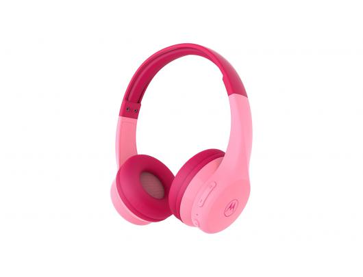 Ausinės Motorola Kids Headphones Moto JR300 Built-in microphone, Over-Ear, Wireless, Bluetooth, Pink