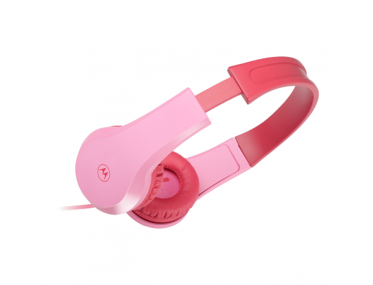 Ausinės Motorola Kids Wired Headphones Moto JR200 Built-in microphone, Over-Ear, 3.5 mm plug, Pink