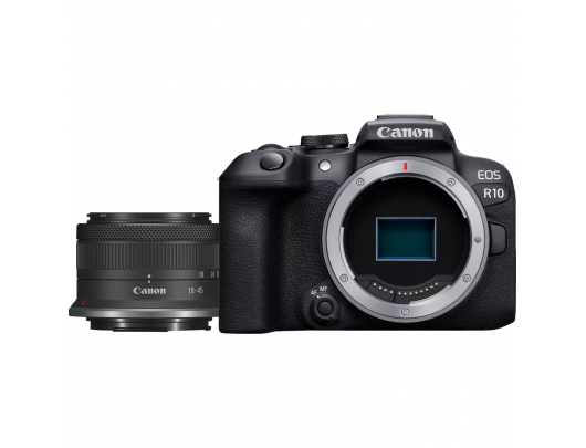 Fotoaparatas Canon Canon EOS R10 RF-S 18-45mm F4.5-6.3 IS STM lens Black
