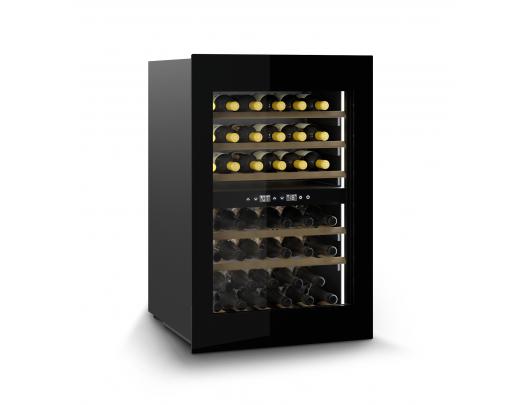 Vyno šaldytuvas Caso Wine Cooler WineDeluxe WD 41 Energy efficiency class F, Built-in, Bottles capacity 41, Black