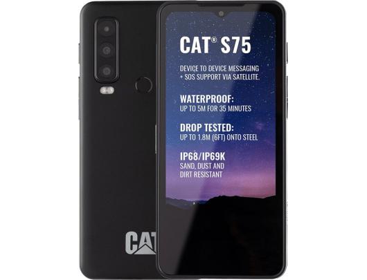 Mobilusis telefonas CAT S75 Black, 6.6", IPS LCD, 1080x2408, Mediatek, Dimensity 930 (6 nm), Internal RAM 6GB, 128GB, microSDXC, Single SIM, 5G, Main
