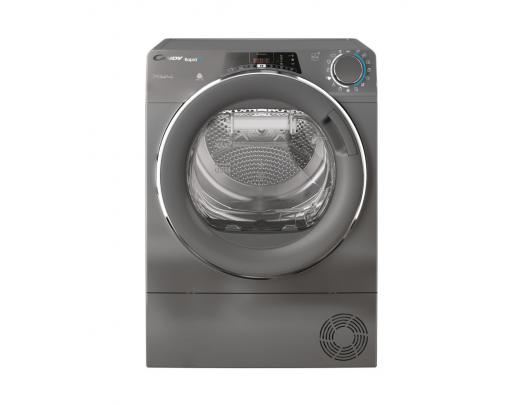 Džiovyklė Candy Dryer Machine RO4 H7A2TCERX-S Energy efficiency class A++, Front loading, 7 kg, TFT, Depth 46.5 cm, Wi-Fi, Grey