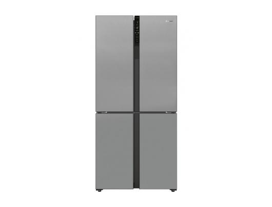Šaldytuvas Candy Refrigerator  CSC818FX Energy efficiency class F, Free standing, Side by side, Height 183 cm, No Frost system, Fridge net capacity 28