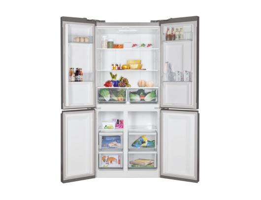 Šaldytuvas Candy Refrigerator  CSC818FX Energy efficiency class F, Free standing, Side by side, Height 183 cm, No Frost system, Fridge net capacity 28