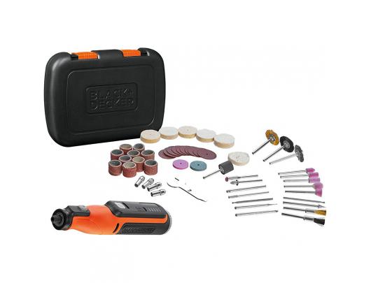Rotacinis įrankis BLACK & DECKER BCRT8IK-XJ 8V su dėklu