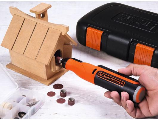 Rotacinis įrankis BLACK & DECKER BCRT8IK-XJ 8V su dėklu