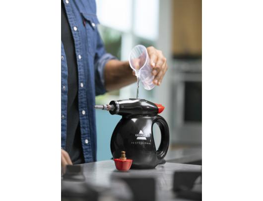 Garų valytuvas Bissell Steam Cleaner Steam Shot Professional Power 1050 W, Steam pressure 4.5 bar, Water tank capacity 0.36 L, Black