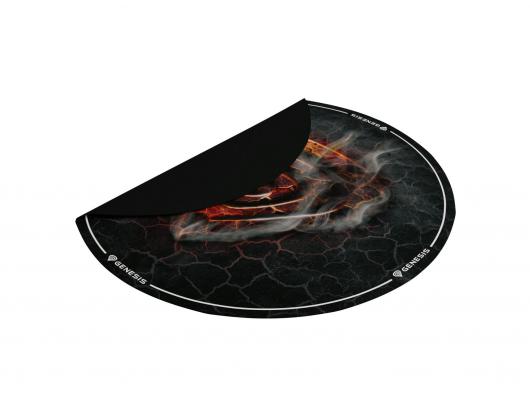 Apsauginis kilimas GENESIS Tellur 400 Round Lava Protective Floor Mat, 100cm, Black