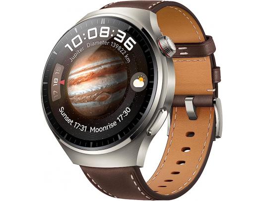 Išmanusis laikrodis HUAWEI WATCH 4 Pro (Black Stainless Steel Case), Medes-L19L