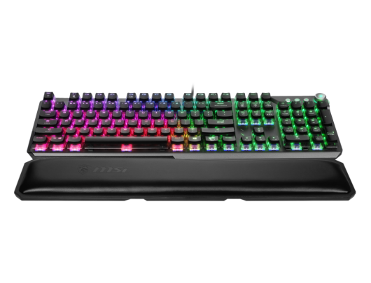 Klaviatūra MSI Gaming Keyboard VIGOR GK71 SONIC BLUE RGB LED light, US, Wired, Black, Blue Switches, Numeric keypad