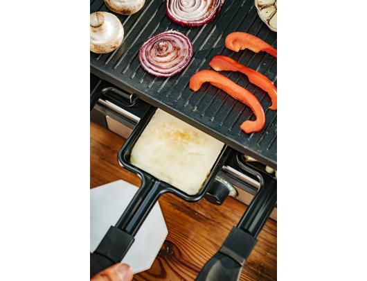 Elektrinis grilis Adler Raclette - electric grill AD 6616 Table, 1400 W,  Black/Stainless steel