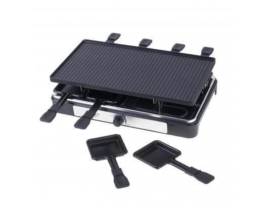 Elektrinis grilis Adler Raclette - electric grill AD 6616 Table, 1400 W,  Black/Stainless steel