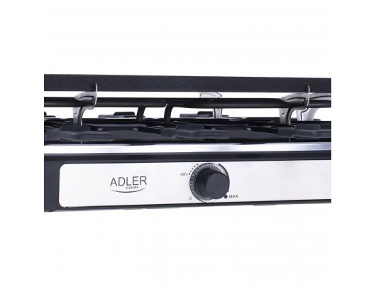 Elektrinis grilis Adler Raclette - electric grill AD 6616 Table, 1400 W,  Black/Stainless steel