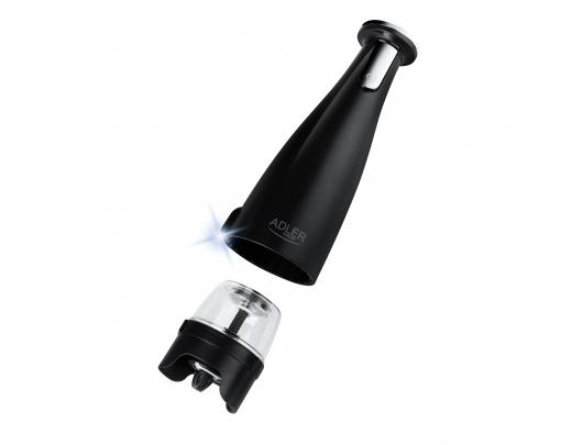 Druskos ir pipirų malūnėliai Adler Electric Salt and pepper grinder AD 4449b Grinder 7 W Housing material ABS plastic Lithium Mills with ceramic quer