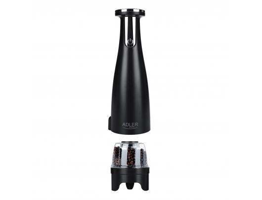 Druskos ir pipirų malūnėliai Adler Electric Salt and pepper grinder AD 4449b Grinder 7 W Housing material ABS plastic Lithium Mills with ceramic quer