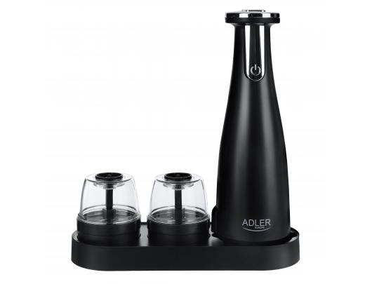 Druskos ir pipirų malūnėliai Adler Electric Salt and pepper grinder AD 4449b Grinder 7 W Housing material ABS plastic Lithium Mills with ceramic quer