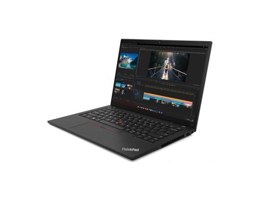 Nešiojamas kompiuteris Lenovo ThinkPad T14 (Gen 4) Black, 14", IPS, WUXGA, 1920x1200, Anti-glare, Intel Core i7,  i7-1355U, 16GB, SSD 512GB, Intel Iri