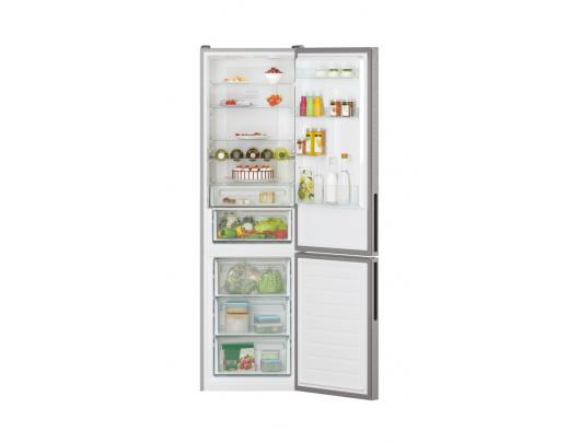 Šaldytuvas Candy Refrigerator CCE7T620EX Energy efficiency class E, Free standing, Combi, Height 200 cm, No Frost system, Fridge net capacity 258 L, F