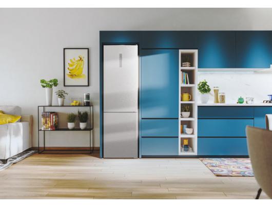 Šaldytuvas Candy Refrigerator CCE7T620EX Energy efficiency class E, Free standing, Combi, Height 200 cm, No Frost system, Fridge net capacity 258 L, F
