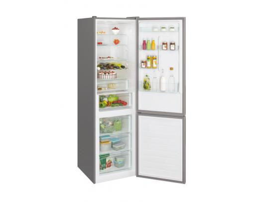 Šaldytuvas Candy Refrigerator CCE7T620EX Energy efficiency class E, Free standing, Combi, Height 200 cm, No Frost system, Fridge net capacity 258 L, F
