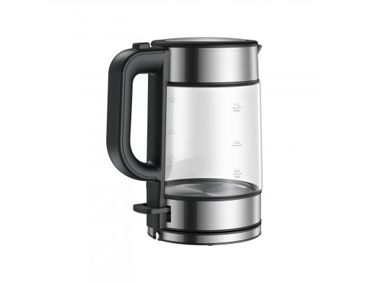 Virdulys Xiaomi Electric Glass Kettle EU Electric, 2200 W, 1.7 L, Glass, 360° rotational base, Black/Stainless Steel