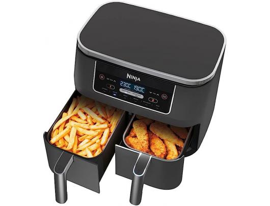 Karšto oro gruzdintuvė NINJA Air Fryer AF300 Power 1 frying compartment: 1200 W; 2 frying compartments: 2400 W W Capacity 7.6 L Black