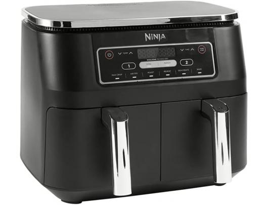 Karšto oro gruzdintuvė NINJA Air Fryer AF300 Power 1 frying compartment: 1200 W; 2 frying compartments: 2400 W W Capacity 7.6 L Black