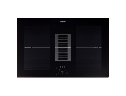 Indukcinė kaitlentė su gartraukiu CATA Induction hob with built-in hood Number of burners/cooking zones 4 Touch Timer Black