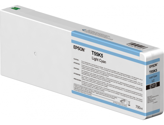 Epson Singlepack T55K500 UltraChrome HDX/HD Ink cartrige, Light Cyan, 700 ml