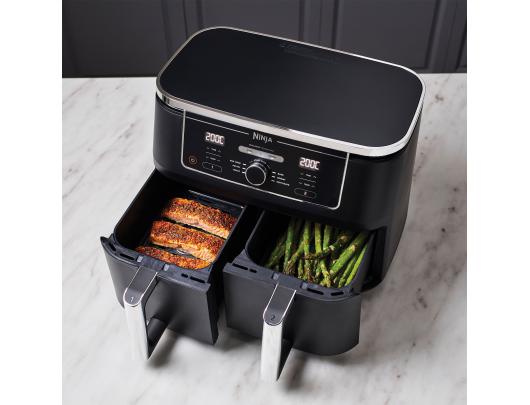 Karšto oro gruzdintuvė Ninja AF400EU Air fryer, Double, Black NINJA