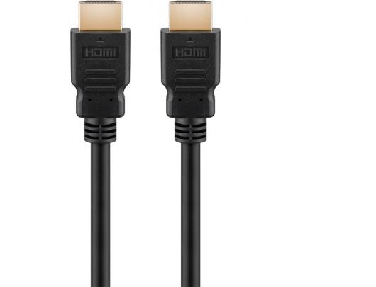Kabelis Goobay High Speed HDMI Cable with Ethernet  60616  Black, HDMI to HDMI, 2 m