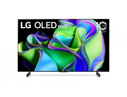 Televizorius LG 	OLED42C31LA 42" (106 cm), Smart TV, webOS 23, 4K UHD OLED, 3840x2160, Wi-Fi