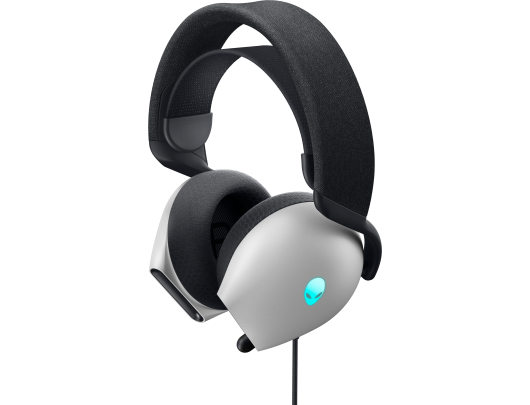 Ausinės Dell Alienware Wired Gaming Headset AW520H Over-Ear, Built-in microphone, Lunar Light, Noise canceling