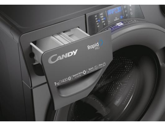 Skalbimo mašina Candy Washing Machine RP4 476BWMRR/1-S Energy efficiency class A, Front loading, Washing capacity 7 kg, 1400 RPM, Depth 45 cm, Width 6