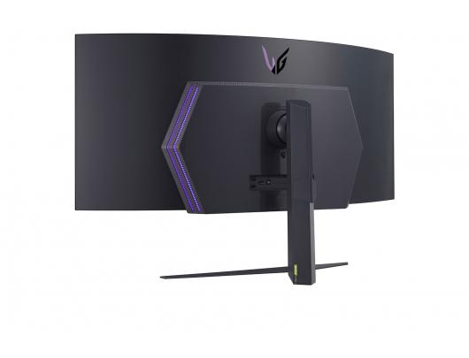 Monitorius LG UltraGear Curved OLED Gaming Monitor  45GR95QE-B 45", WQHD, 3440x1440, 21:9, 0.03 ms, 240 Hz, HDMI ports quantity 2